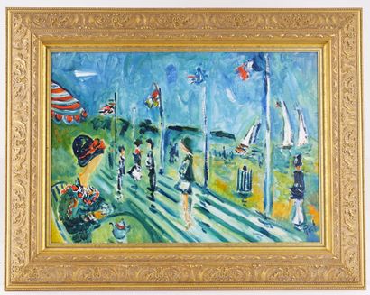 null PICOT, Jean-Claude (1933-2020)

"Deauville"

Oil on board

Signed on the lower...
