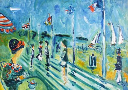 null PICOT, Jean-Claude (1933-2020)

"Deauville"

Oil on board

Signed on the lower...