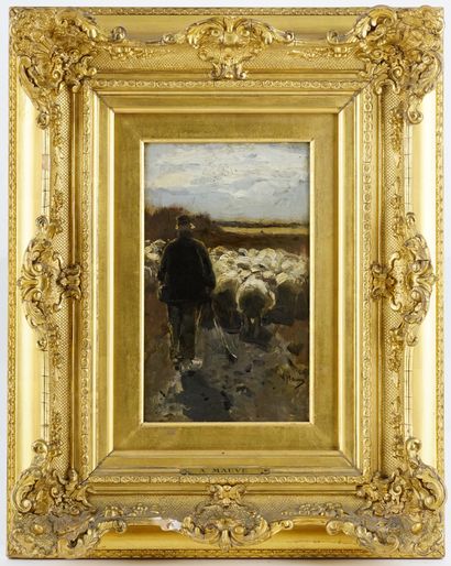 null MAUVE, Anton (1838-1888)

Untitled - Pastoral

Oil on board

Signed on the lower...