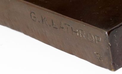 null LATHROP, Gertrude Katherine (1896-1986)

Pekinese dog

Bronze with brown patina

Signed...