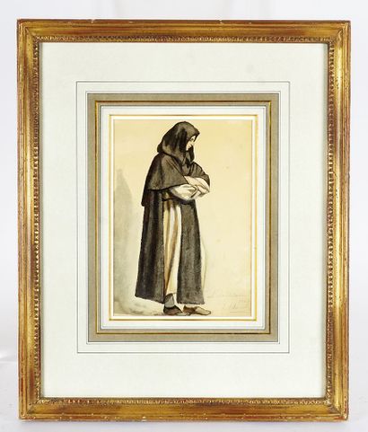 null HAMEL, Théophile (1817-1870)

"Le dominicain"

Watercolour on paper

Signed,...