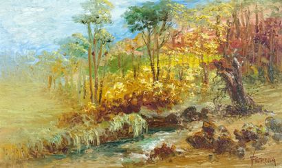 null VERONA, Paul (1897-1966)

Untitled - Landscape

Oil on board

signed on the...