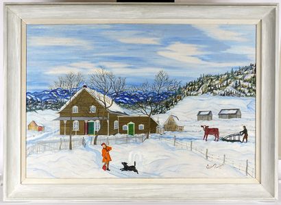 null BOUCHARD, Soeur Edith (1924-2009)

"Plaisirs d'hiver chez Jospeh Simard Eustache"

Huile...