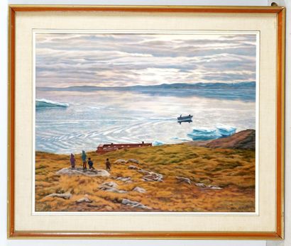 null NOEH, Anna T. (1926-)

"Arctic landscape"

Huile sur isorel

Signée et datée...