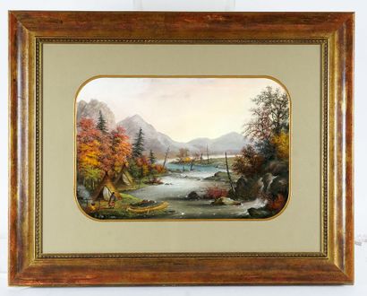 null HOLDSTOCK, Alfred Worsley (1820-1901)

"Indian River, C.W."

Pastel

Titled...