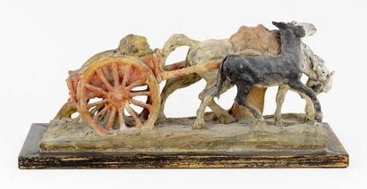 null TOMBA, Cleto (1898-1987)

Untitled - Bogged down

Polychrome terracotta on wood...