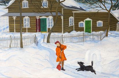 null BOUCHARD, Soeur Edith (1924-2009)

"Plaisirs d'hiver chez Jospeh Simard Eustache"

Huile...