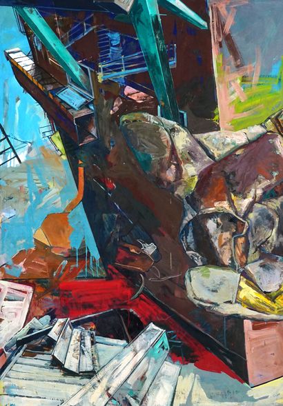 null ROTHHAAR, Bärbel (1957-)

"Tribeca Rhinoceros"

Oil on canvas - Diptych

Signed,...
