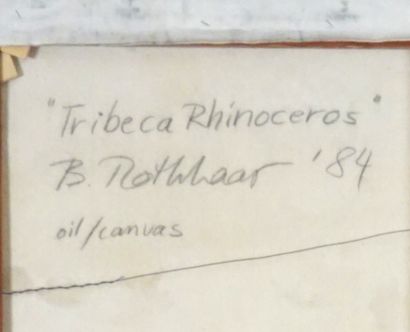 null ROTHHAAR, Bärbel (1957-)

"Tribeca Rhinoceros"

Huile sur toile - Diptyque

Signée,...