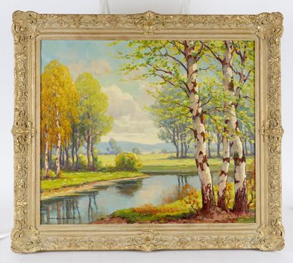 null GRABWINKLER, Peter (1885-1943)

Birches by the water

Oil on canvas

Signed...