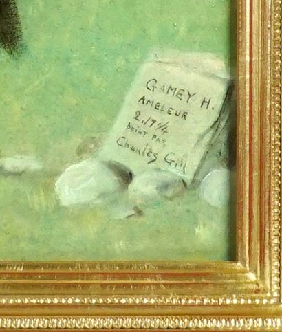 null GILL, Charles Ignace A. (1871-1918)

"Gamey H. Ambleur"

Huile sur toile

Signée...