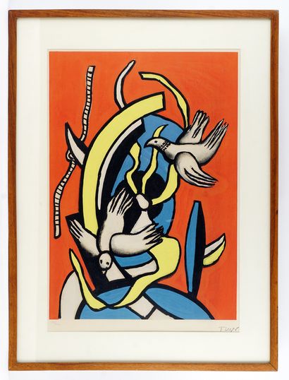 null LÉGER, Fernand (1881-1955)

Composition with two birds (1955)

Colour lithograph

Signed...