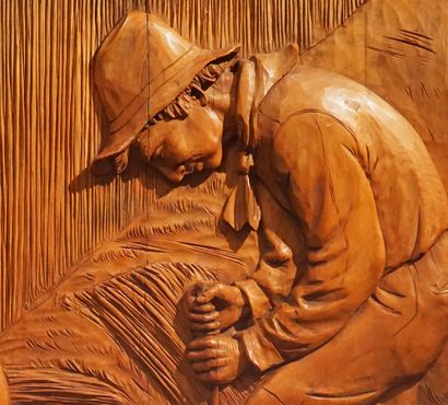 null BOURGAULT, Jean-Julien (1910-1996)

Untitled - Harvest

Sculpted wood low-relief

Signed...