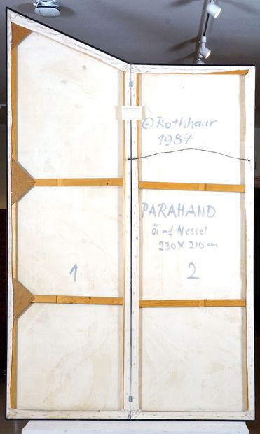 null ROTHHAAR, Bärbel (1957-)

"Parahand"

Oil on canvas - Triptych

Signed, dated,...