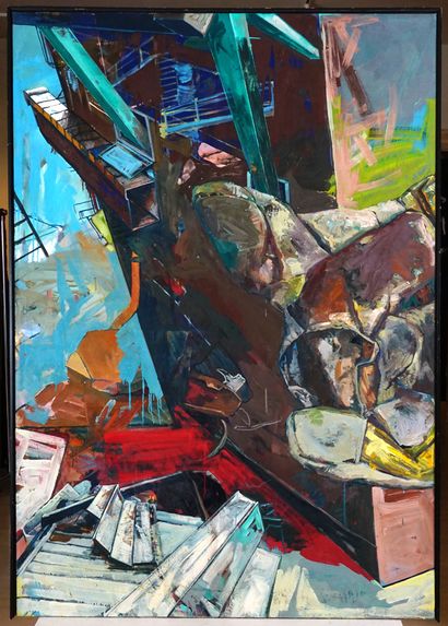 null ROTHHAAR, Bärbel (1957-)

"Tribeca Rhinoceros"

Oil on canvas - Diptych

Signed,...