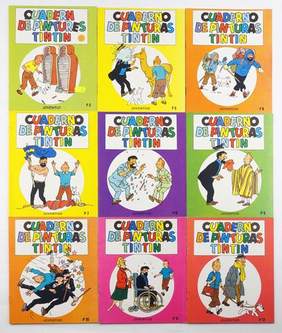 null CASTERMAN / JOVENTUT 

(1982). Ensemble de 9 cahiers à colorier publiés à Barcelone...