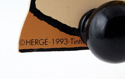 null HÉRGÉ / TROUSSELIER 

(1993) - Porte Manteau Mural en bois-Tintin et Milou dans...