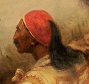 SCHREYER, Christian Adolf (1828-1899) "The arab steed" Huile sur toile signée en...
