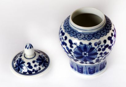 null PORCELAINE / PORCELAIN

Lot de deux porcelaines bleu blanc, comprenant un pot...