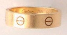 CARTIER Bague en or jaune 18K (poinçonnée), signée Cartier et numérotée ex4788. Poids:...