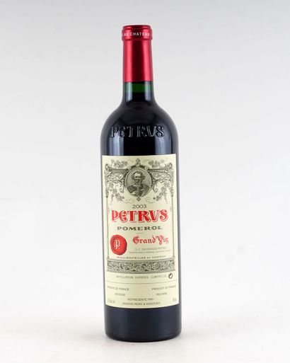 null Pétrus 2003

Pomerol Appellation Contrôlée

Niveau A

1 bouteille