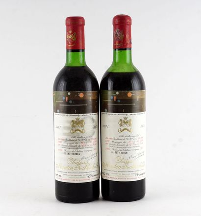  Château Mouton Rothschild 1971 - 2 bouteilles