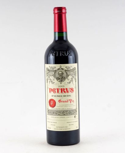 null Pétrus 2003

Pomerol Appellation Contrôlée

Niveau A

1 bouteille