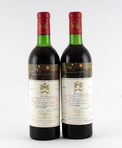 null Château Mouton Rothschild 1971 - 2 bouteilles