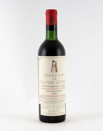 null Château Latour 1962

Pauillac Appellation Contrôlée

Niveau B-C

1 bouteill...