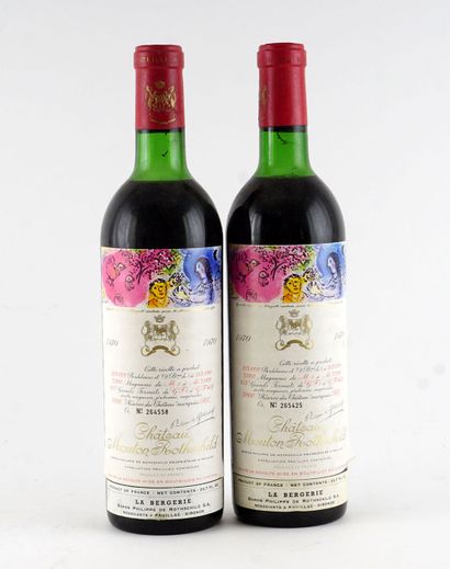 null Château Mouton Rothschild 1970 - 2 bouteilles