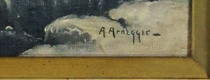 null ARNEGGER, Alois (1879-1963)

Sans titre - Paysage de montagnes

Huile sur toile

Signée...
