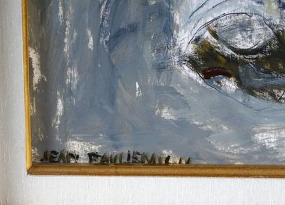  LEMIEUX, Jean Paul (1904-1990) 
Admonition 
Oil on canvas 
Signed on the lower left:...