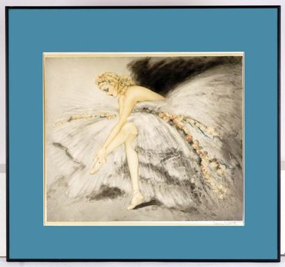  ICART, Louis (1888-1950) 
"Fair dancer" (1939) 
Etching 
Signed on the lower right:...