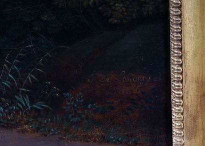 null DE LANDERSET, Joseph (1753-1824)

Landscape ith sluice

Oil on canvas

Signed...