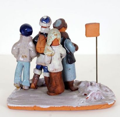 null TOMBA, Cleto (1898-1987)

Untitled - Group with flag

Polycrhome terracotta



Provenance:

Estate...