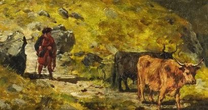  MCDONALD, John Blake (1829-1901) 
Pastoral 
Oil on canvas 
Signed on the lower left:...