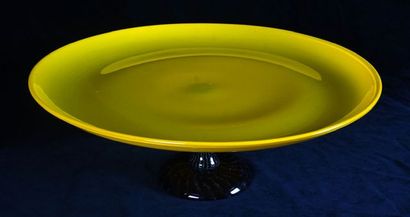 null Charles SCHNEIDER (1881-1953) known as LE VERRE Français - Important yellow...