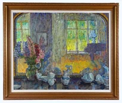 null PLASKETT, Joseph Francis (1918-2014)

"Interior with sideboards (3)"

Huile...