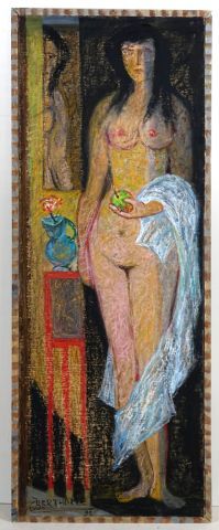 null BERTHOLLE, Jean (1909-1996)

Nude with Apple

Mixed media on board

Signed and...