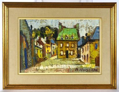 null ROUSSEAU, Albert (1908-1982)

"Locronon, Bretagne"

Huile sur toile

Signée...