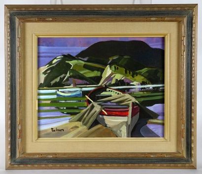 null LECOR, Tex (1933-2017)

"Cap des Sœurs"

Oil on canvas

Signed on the lower...