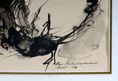 null VAILLANCOURT, Paul-Gilles (1941-)

Abstraction 

Encre sur papier

Signée et...