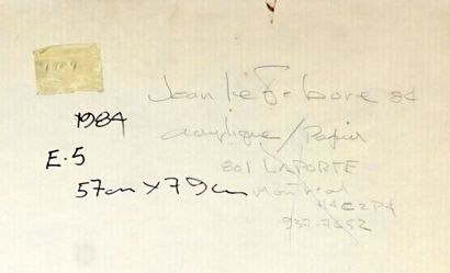 null LEFEBURE, Jean (1930-2013)

Sans titre

Acrylique sur papier

Signée et datée...