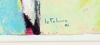 null LEFEBURE, Jean (1930-2013)

"Desserts et firmament"

Acrylique sur papier

Signée...