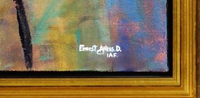 null ANESS (DOMINIQUE, Ernest, dit) (1965-)

"Chef Joseph"

Oil on canvas

Signed...