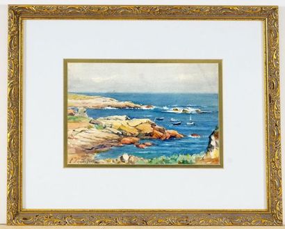null FRANCHÈRE, Joseph-Charles (1866-1921)

Untitled - Sea side

Watercolour

Signed...