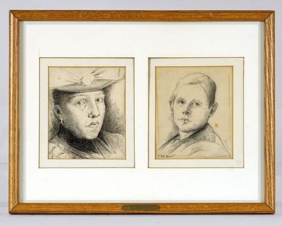 null HUOT, Charles Edouard Masson (1855-1930)

Portraits

Set of two graphites on...