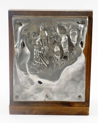 null HUET, Jacques (1932-)

Untitled

Metal low relief set on wood

Signed and dated...