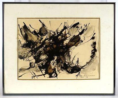null VAILLANCOURT, Paul-Gilles (1941-)

Abstraction 

Encre sur papier

Signée et...