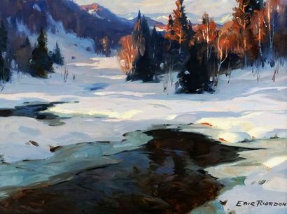 null RIORDON, John Eric Benson (1906- 1948)

"Mule River, Evening

Oil on canvas...